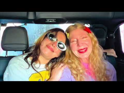 Blond in Car cover
